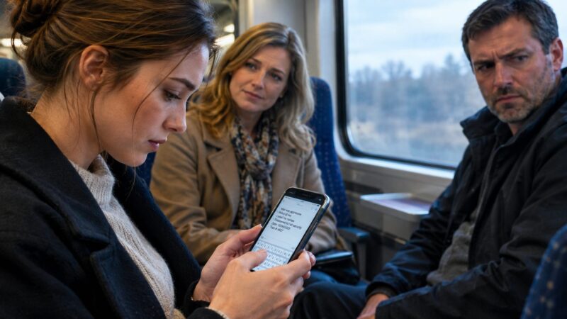 גבר ברכבת הוריד את החולצה והמשיך להצמיד את פלג גופו העליון והמזיע לאישה – עד שהיא הוציאה את התוכנית שלה לפועל, וגרמה לו לצרוח: "בבקשה, לא! אל תעשי לי את זה!"